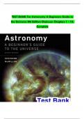 TEST BANK For Astronomy A Beginners Guide to the Universe, 8th Edition by Chaisson, All Chapters 1 to 18 complete Verified editon