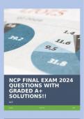 NCP FINAL EXAM 2024 QUESTIONS WITH GRADED A+ SOLUTIONS!!