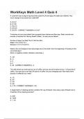 WorkKeys Math Level 4 Quiz 4