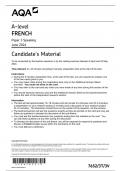 AQA-7652-3T-V-PC-FRENCH PAPER 3:SPEAKING-A LEVEL-8Apr24to24May24