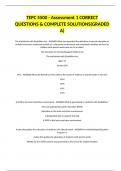 TEPC 5500 - Assessment 1 CORRECT QUESTIONS & COMPLETE SOLUTIONS(GRADED A)