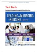 Test Bank for Leading and Managing in Nursing, 8th Edition (Yoder-Wise, 2023) / BEST STUDY GUIDE 2024