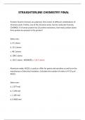  STRAIGHTERLINE CHEMISTRY FINAL QUESTIONS AND ANSWERS 2024