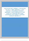 TEST BANK FOR CAMPBELL 11TH EDITION  BY LISA A. URRY, MICHAEL L. CAIN,  STEVEN A. WASSERMAN, PETER V.  MINORSKY, JANE B. REECE|| FULL TEST  BANK ALL CHAPTERS INCLUDED  QUESTIONS AND CORRECT ANSWERS  ALREADY GRADED A+