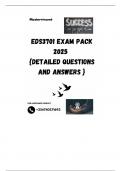 EDS3701 EXAM PACK 2025  {DETAILED QUESTIONS AND ANSWERS }