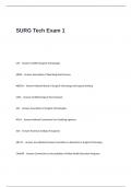 SURG Tech Exam 1 Questions and Answers