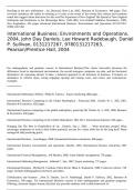 International Business: Environments and Operations, 2004, John Day Daniels, Lee Howard Radebaugh, Daniel P. Sullivan, 0131217267, 9780131217263, Pearson/Prentice Hall, 2004