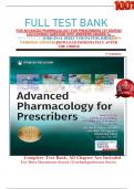    FULL TEST BANK FOR ADVANCED PHARMACOLOGY FOR PRESCRIBERS 1ST EDITION LUU KAYINGO QUESTION WITH ANSWERS GRADED A+     