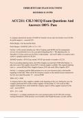 ACC211: CH.3 MCQ Exam Questions And Answers 100% Pass