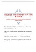 WGU D322 - INTRODUCTION TO IT SCTN 8: ETHICS WITH GUARANTEED ACCURATE ANSWERS