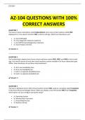 AZ-104 QUESTIONS WITH 100% CORRECT ANSWERS