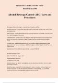 Alcohol Beverage Control (ABC) Laws and Procedures