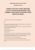 AMMO 67 EXAM LATEST 2024-2025 ACTUAL EXAM 50 QUESTIONS AND CORRECT DETAILED ANSWERS WITH EXPLANATIONS