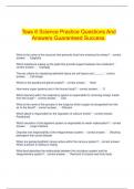 Teas 6 Science Practice Questions And Answers Guaranteed Success.