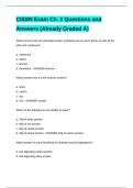 CISSN Exam Ch. 2 Questions and Answers (Already Graded A)