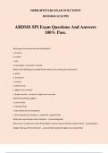 ARDMS SPI Exam Questions And Answers 100% Pass.