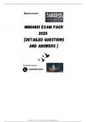 MNG4801 EXAM PACK 2025  {DETAILED QUESTIONS AND ANSWERS }