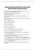 Alabama Boating Test Chapter 4 Study Guide Questions With Complete Solution