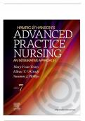 Test Bank For Hamric and Hansons Advanced Practice Nursing: An Integrative Approach, 7th Edition By Mary Fran Tracy, Eileen T. O'Grady, Susanne J. Phillips |All Chapters|| Complete A+ Guide