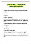 Tcat Pharm 19 Test With Complete Solution