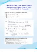 MATH 208 Final Exam (Latest 2024/ 2025 Update) Questions and Verified Answers| 100% Correct| Grade A- Concordia