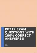 PP212 EXAM QUESTIONS WITH 100% CORRECT ANSWERS!!