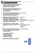 Week 1: NR546 Psychopharmacology |2024-2025 UPDATE|COMPREHENSIVE MOST TESTED QUESTIONS AND VERIFIED SOLUTIONS|GET IT 100% ACCURATE!!