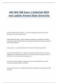 ASU BIO 340 Exam 1 Holechek 2024 new update Arizona State University