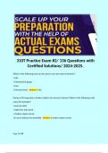 310T Practice Exam #2/ 136 Questions with Certified Solutions/ 2024-2025. 