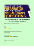 310T Practice Exam #2/ 136 Questions with Certified Solutions/ 2024-2025.  