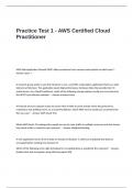 Practice Test 1  Questions and Answers- AWS Certified Cloud Practitioner