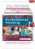 FULL TEST BANK FOR Professional Nursing: Concepts & Challenges 8th Edition by Beth Black PhD QUESTION WITH ANSWERS GRADED A+     