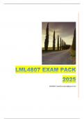 LML4807 EXAM PACK 2025