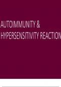 IMMUNOLOGY ; AUTOIMMUNITY &  HYPERSENSITIVITY REACTIONS AUTOIMMUNITY