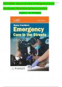 TEST BANK - Nancy Caroline’s Emergency Care in the Streets, 9th Edition by Nancy Caroline