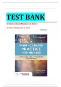 Test Bank For Evidence-Based Practice for Nurses: Appraisal and Application of Research, 5th Edition, by Nola A. Schmidt, Janet M. Brown, All Chapters 1-19 ||Complete A+ Guide