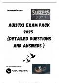 AUI3703 EXAM PACK 2025  {DETAILED QUESTIONS AND ANSWERS }