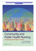  TEST BANK FOR COMMUNITY AND PUBLIC HEALTH NURSING 10TH EDITION (LWW, 2021) BY RECTOR AND STANLEY, ISBN NO; 9781975123048, ALL CHAPTERS COVERED (NEWEST 2025)