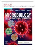 TEST BANK For Microbiology for the Healthcare Professional 3rd Edition by Karin C. VanMeter PhD / BEST STUDY GUIDE