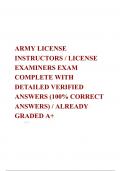 ARMY LICENSE INSTRUCTORS / LICENSE EXAMINERS EXAM  PACKAGE  DEAL