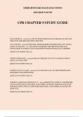 CPB CHAPTER 9 STUDY GUIDE