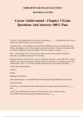 Career Achievement - Chapter 3 Exam Questions And Answers 100% Pass