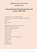 Ccht practice test 5.0 Exam Questions And Answers 100% Pass