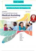 Test Bank For Pearson's Comprehensive Medical Assisting, 5th Edition by Kristiana Sue M. Routh, Diana Garza, Jennifer Lamé, Joseph J. Mistovich, Jahangir Moini, Jamie Nguyen Chapter 1-57