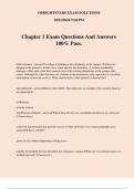 Chapter 1 Exam Questions And Answers 100% Pass.