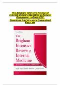 The Brigham Intensive Review of Internal Medicine Question & Answer Companion - eBook PDF  Questions And Answers Guaranteed Pass! A+