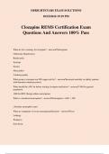 Clozapine REMS Certification Exam Questions And Answers 100% Pass