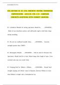 CCIL SECTION 3C, 5C; CCIL CONCRETE TESTING TECHNICIAN CERTIFICATION - A23.2-3C; CCIL 2-1C - SAMPLING CONCRETE QUESTIONS WITH CORRECT ANSWERS
