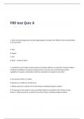 F80 Test Quiz A with Answers