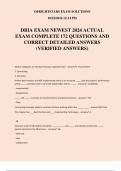 DBIA EXAM NEWEST 2024 ACTUAL EXAM COMPLETE 172 QUESTIONS AND CORRECT DETAILED ANSWERS (VERIFIED ANSWERS)